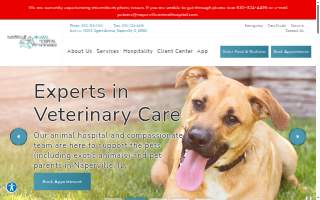 Naperville Animal Hospital website