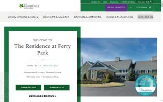 The Residence at Ferry Park website