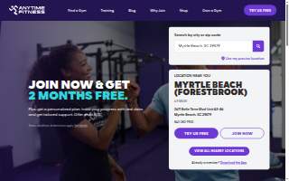 Anytime Fitness of Salem website
