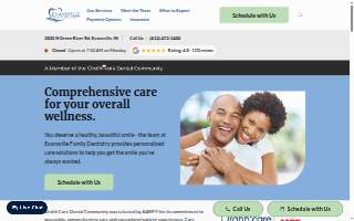 Evansville Family Dentistry website