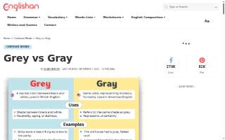 The Grey House Salon website