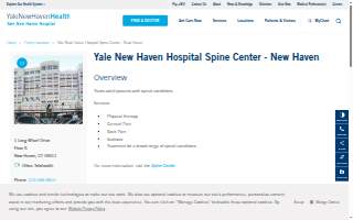 Yale New Haven Hospital Spine Center website