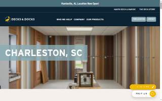 Decks & Docks of Charleston website