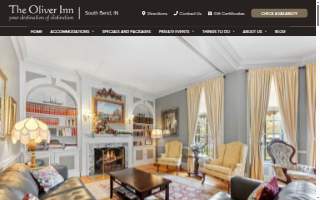 The Oliver Inn Bed & Breakfast website