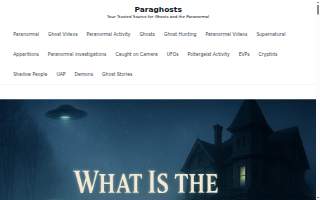Paranormal.Cafe website