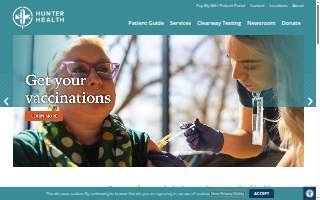 Hunter Health Clinic website