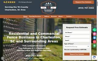 Trident Fence and Ironworks, LLC website