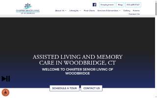 Charter Senior Living of Woodbridge website