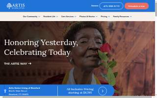 Artis Senior Living of Branford website