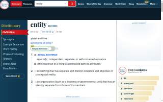 Entity Lounge website