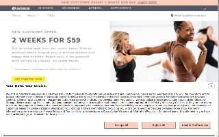 Jazzercise MIddletown Fitness Center website