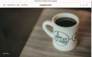 Sunergos Coffee website