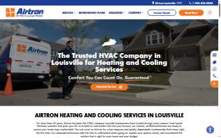 Airtron Heating and Air Conditioning website