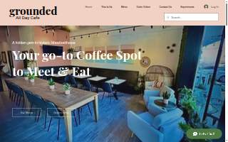 Grounded All Day Cafe website