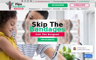 Pipe Surgeon Plumbing website