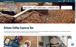 Orleans Coffee Espresso Bar website