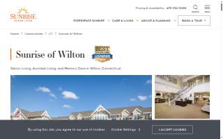 Sunrise of Wilton website