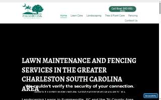 Palm & Oak Lawn Care and Fencing website
