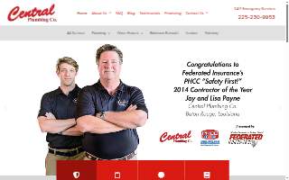 Central Plumbing website