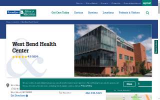 Froedtert West Bend Health Center website