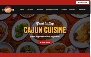 Boudreaux's Catering website