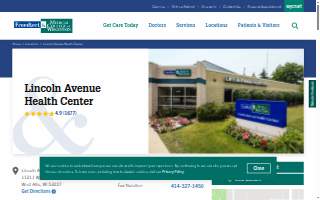 Lincoln Avenue Health Center website