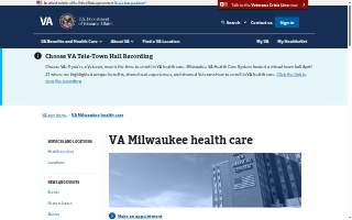 Milwaukee VA Clinic website
