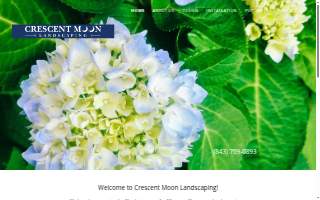 Crescent Moon Landscaping website