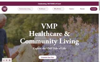 VMP Healthcare and Community Living website