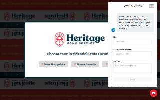 Heritage Home Service website
