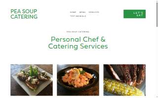Pea Soup Catering website