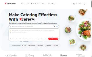 Zerocater of Cambridge website