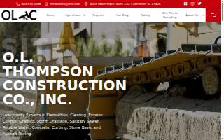 O L Thompson Construction Co Inc of Goose Creek website