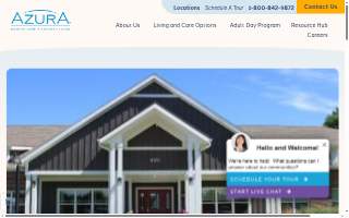Azura Memory Care & Assisted Living in Brookfield website