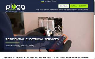Plugg Electric of Baltimore website