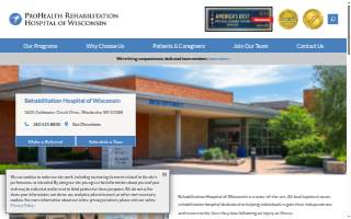 Rehabilitation Hospital of Wisconsin website