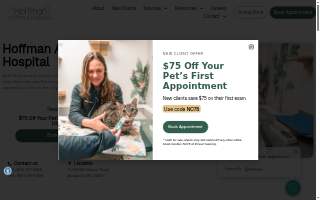 Hoffman Animal Hospital website