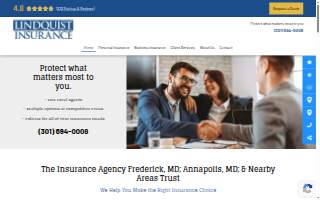 Lindquist Insurance website
