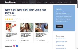 New York New York Hair Salon And Day Spa website