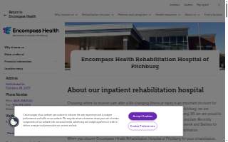 Encompass Health Rehabilitation Hospital of Fitchburg website