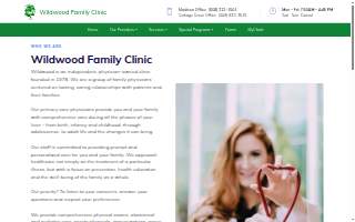 Wildwood Family Clinic website