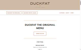 Duckfat website