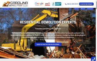 Carolina Demolition website