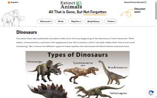 Dinosaur Cafe website