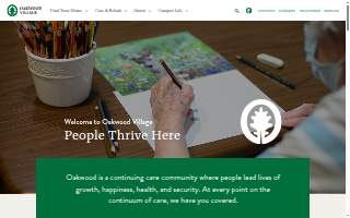 Oakwood Village Rehab Services website