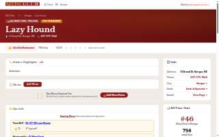 Lazy Hound website