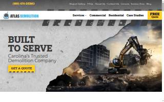 Atlas Demolition website