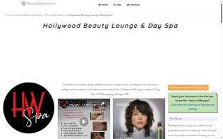 Hollywood Beauty Lounge & Day Spa website