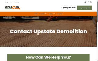 Upstate Demolition website