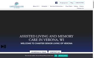 Charter Senior Living of Verona website